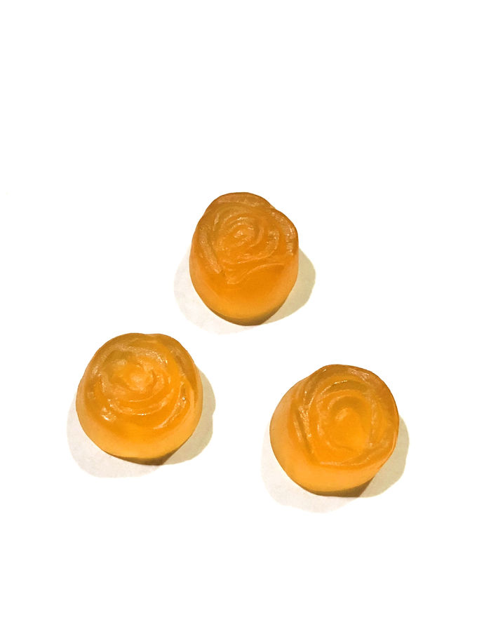 Δέρμα που βελτιώνει τη μαλακή Gummy καραμέλα πηκτίνης ζελατίνας με τη ροδαλή μορφή λουλουδιών αποσπασμάτων
