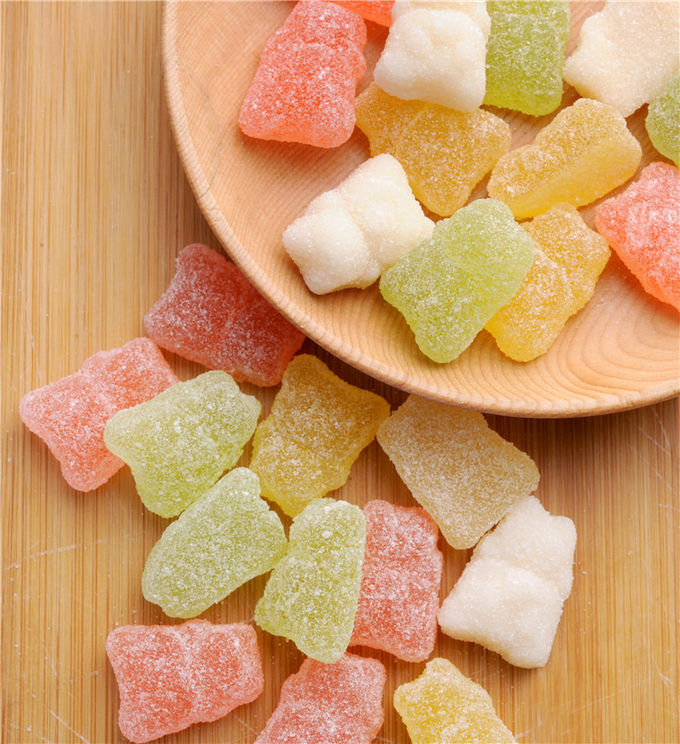 Επίστρωμα χορτοφάγο Multivitamin Gummies ζάχαρης με τη μεμονωμένη τυλιγμένη τσάντα