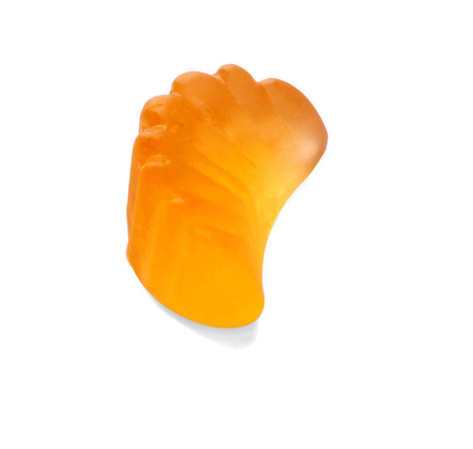 Πορτοκαλιά γεύσης παιδιών Gummy Gummy γλυκά Halal Vegan βιταμινών διαμορφωμένα φρούτα